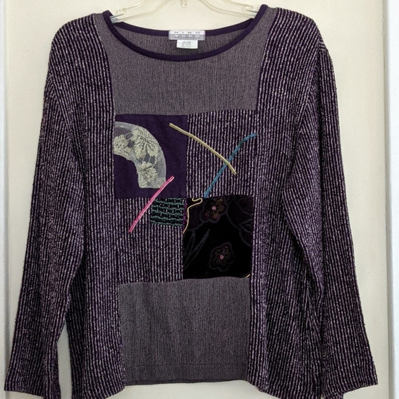 Nino Wong Super Cute soft Abstract Sweater Medium - Picture 1 of 7